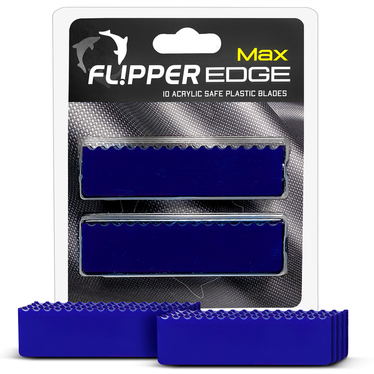 Flipper Edge Max Acrylic Safe Plastic Blades 10 Pack Flipper Aquarium Products