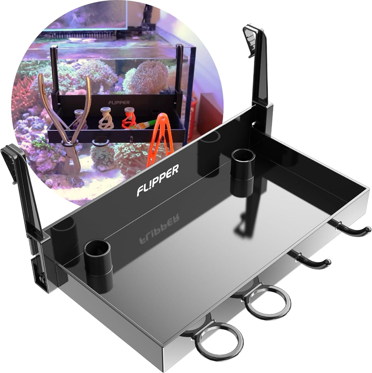 Flipper Tank Buddy Workspace and Utility Tray for Rimless Aquariums – Flipper Aquarium Products