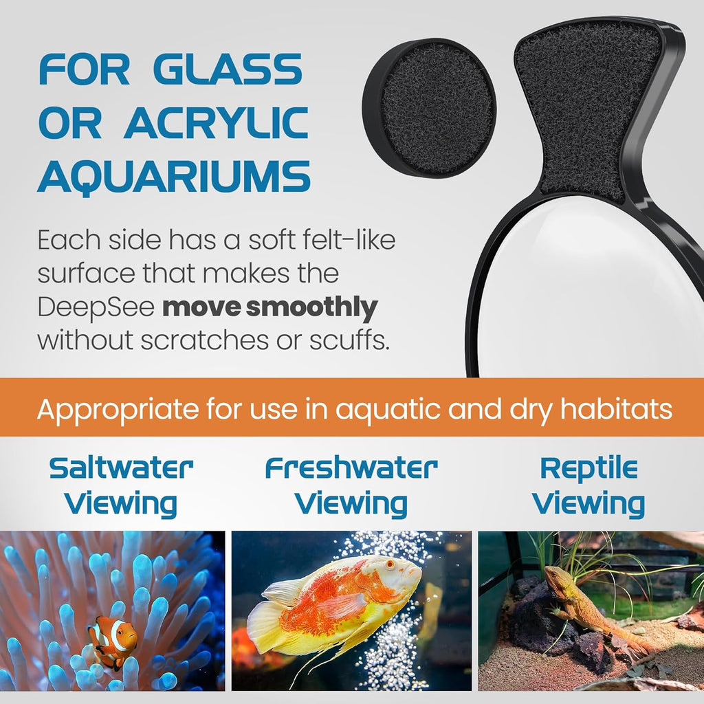 Flipper DeepSee 4" Magnified Viewer for Aquarium Viewing