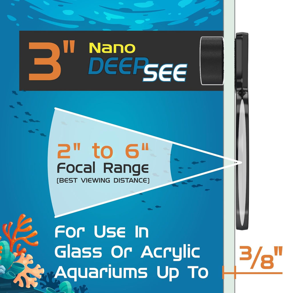 Flipper DeepSee Viewer 3" Nano Magnified Viewer for Aquariums