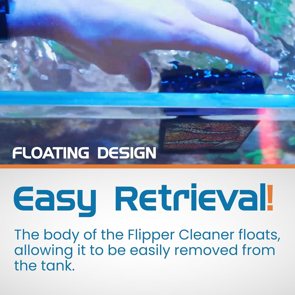 Flipper Edge Limited Edition Clownfish 2 in 1 Floating Magnetic Aquarium Algae Cleaner (MAX)