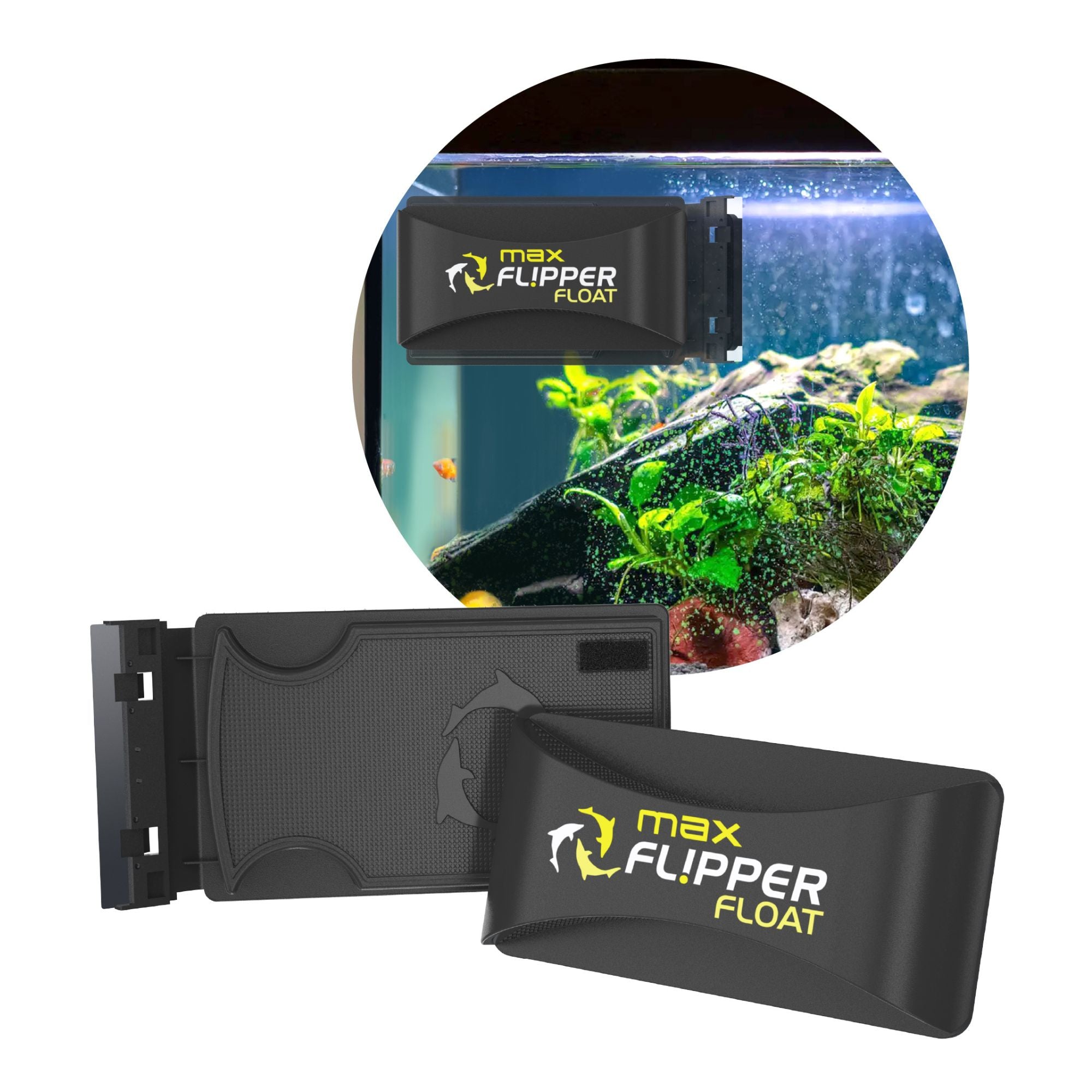 Flipper MAX FLOAT 2 in 1 Magnetic Aquarium Algae Cleaner – Flipper ...