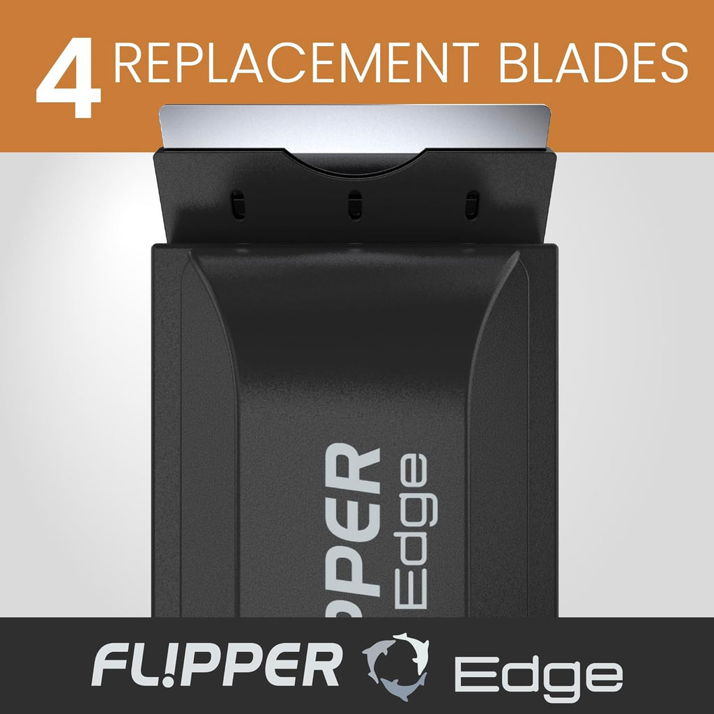 Flipper Edge Standard Stainless Steel Replacement Blades 4 Pack