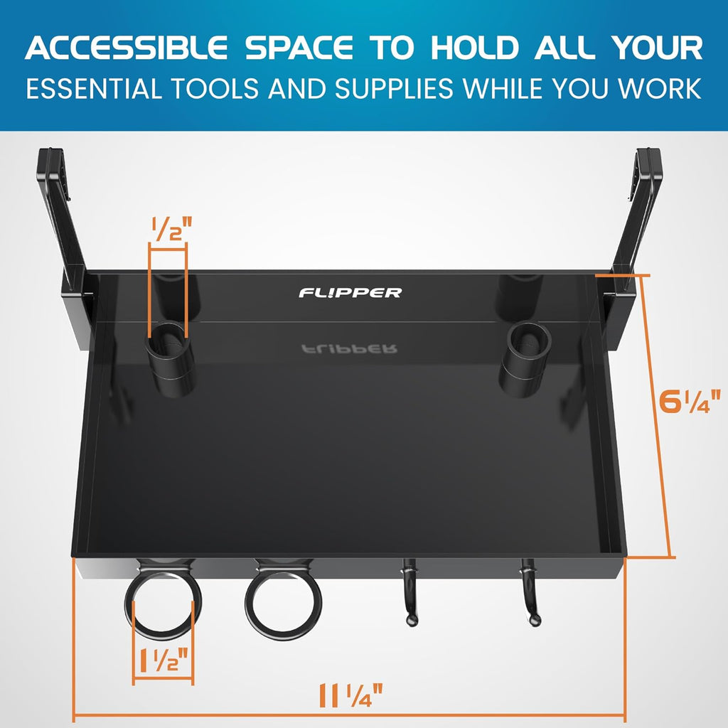 Flipper Tank Buddy Workspace and Utility Tray for Rimless Aquariums