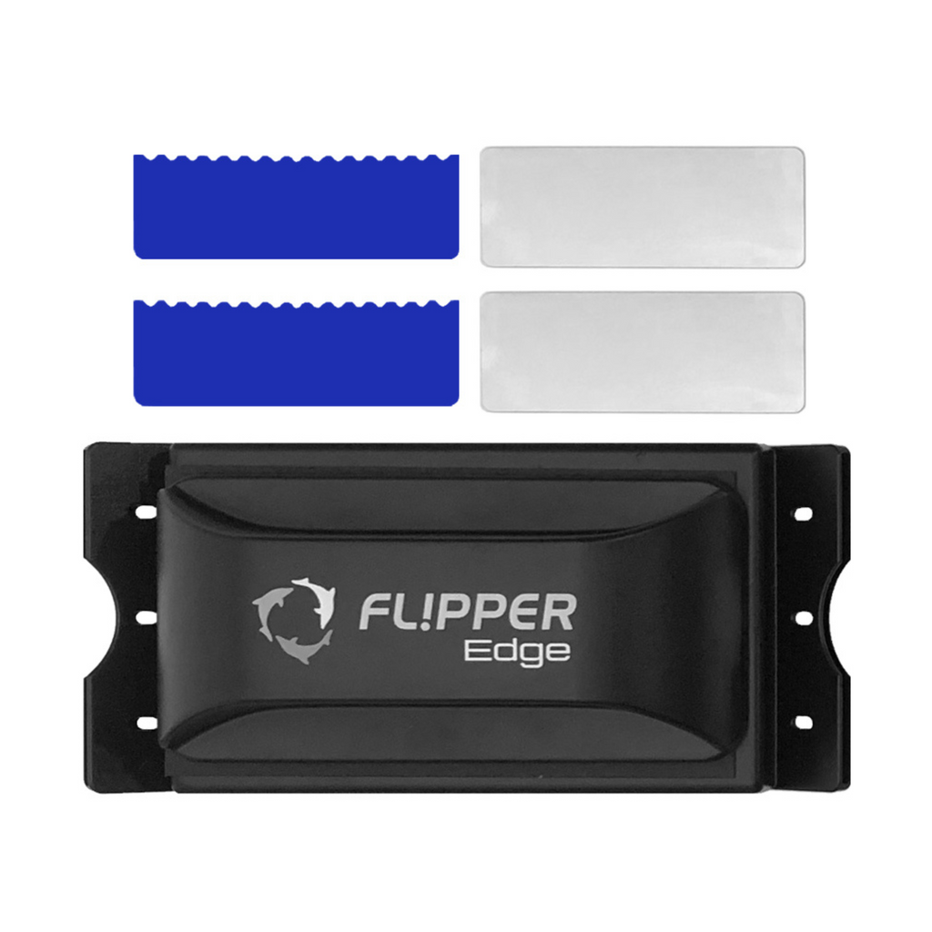 Flipper Edge Magnetic Aquarium Cleaner for Glass and Acrylic Tanks Flat Lay View