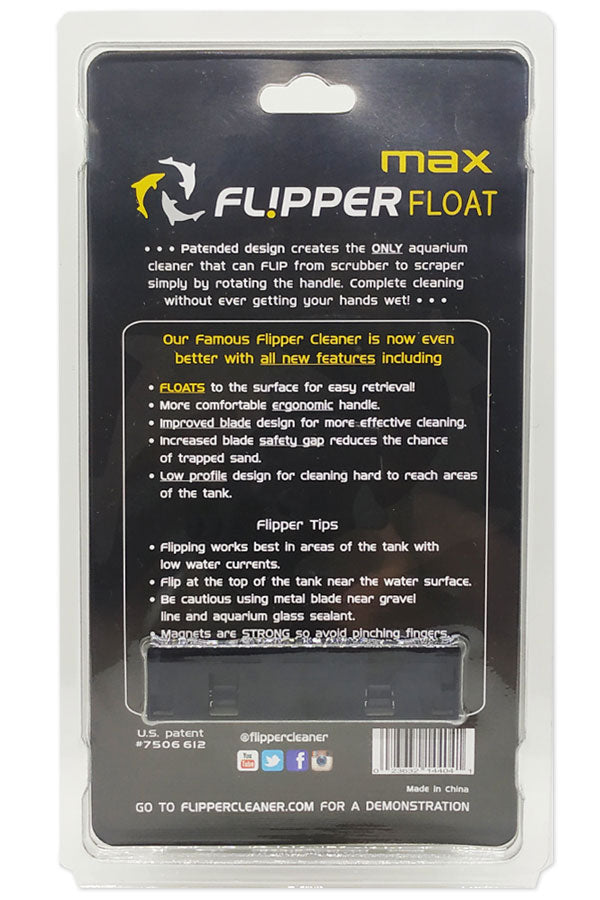 Flipper MAX FLOAT 2 in 1 Magnetic Aquarium Algae Cleaner