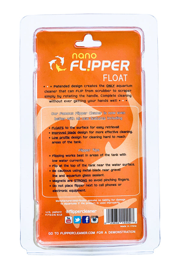 Flipper NANO FLOAT 2 in 1 Magnetic Aquarium Algae Cleaner – Flipper ...